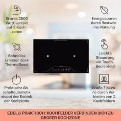 [Wiederverpackt] Deejay Freizonen-Induktionskochfeld -Haushaltsgerätegeschäft 10031633 de 0002 usp