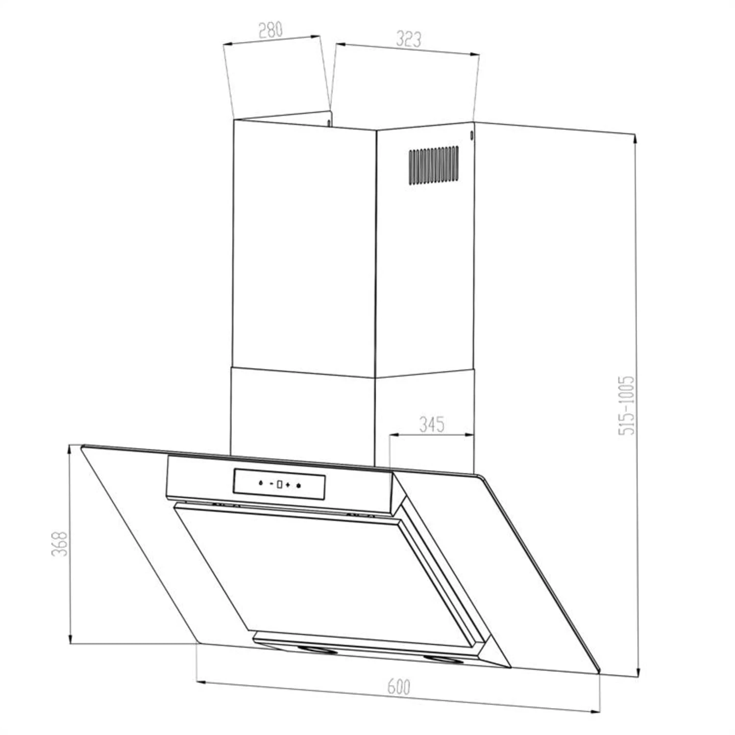 Balzac 60 Dunstabzugshaube Kopffrei 9 Balzac 60 Dunstabzugshaube Kopffrei – Bild 7