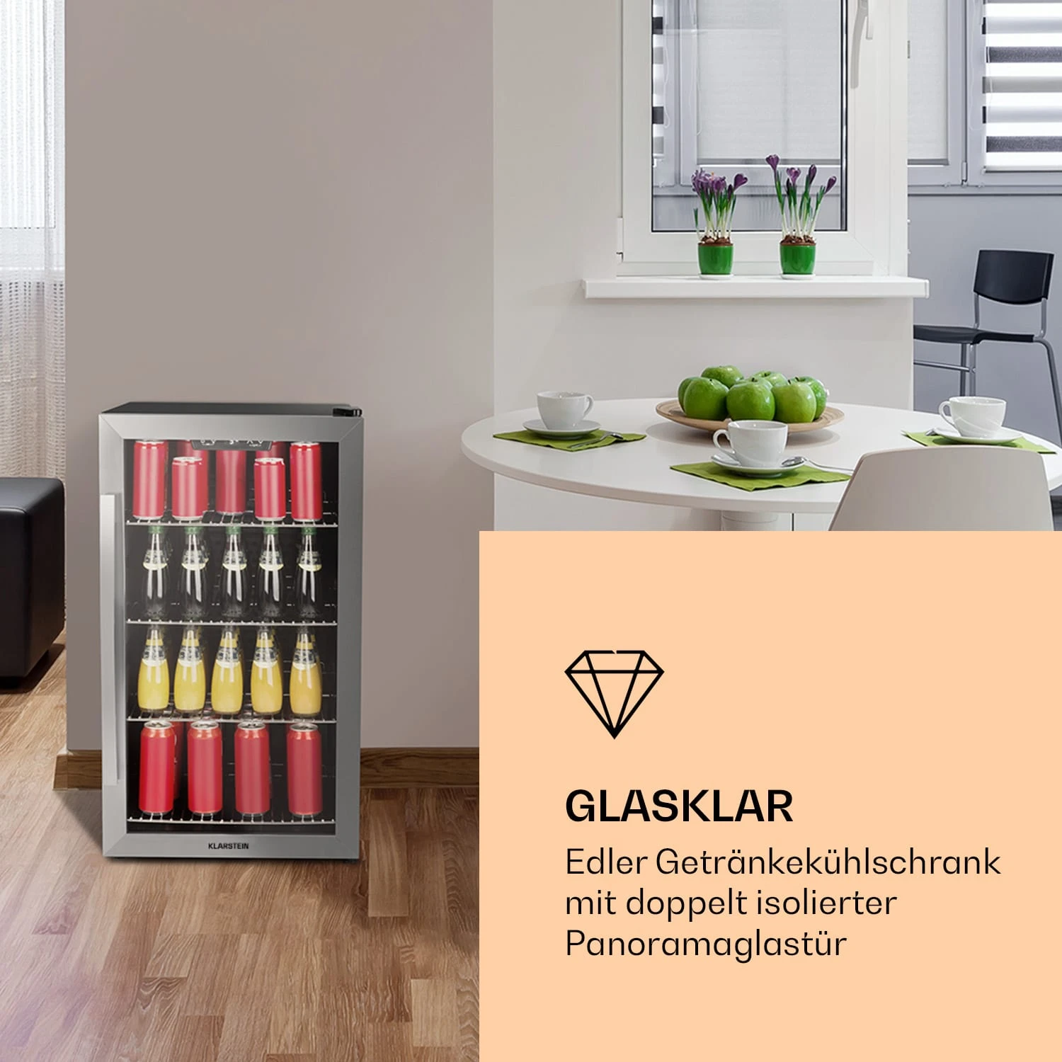 Beersafe 4XL Getränkekühlschrank Mit Glastür 124 Liter 4 Beersafe 4XL Getränkekühlschrank Mit Glastür 124 Liter – Bild 2