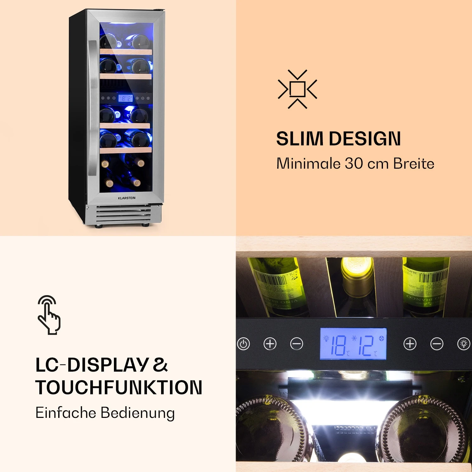 Vinovilla 17 Built-In Duo Einbau-Weinkühlschrank 2 Zonen 7 Vinovilla 17 Built-In Duo Einbau-Weinkühlschrank 2 Zonen – Bild 5