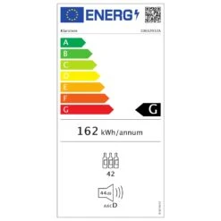 [Wiederverpackt] Vinovilla 42 Twin Built-In Duo Weinkühlschrank 2 Zonen -Haushaltsgerätegeschäft 10032032 energy label