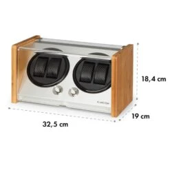 [Gebraucht] Hanoi Uhrenbeweger 4 Uhren -Haushaltsgerätegeschäft 10032798 yy 0008 logo Klarstein Hanoi 4 Uhrenbeweger 4 Uhren bambus 1