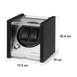 [Wiederverpackt] Tokyo Uhrenbeweger 2 Uhren -Haushaltsgerätegeschäft 10032799 yy 0008 logo Klarstein Tokyo 2 Uhrenbeweger 2 Uhren schwarz 1