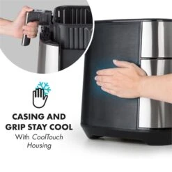 AeroVital Heißluftfritteuse 17 AeroVital Heißluftfritteuse -Haushaltsgerätegeschäft 10032848 yy 0006 logo Klarstein AeroVital Heissluftfritteuse silber reedit