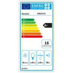 [Wiederverpackt] Mirage 60 Dunstabzugshaube Kopffrei -Haushaltsgerätegeschäft 10033116 energy label