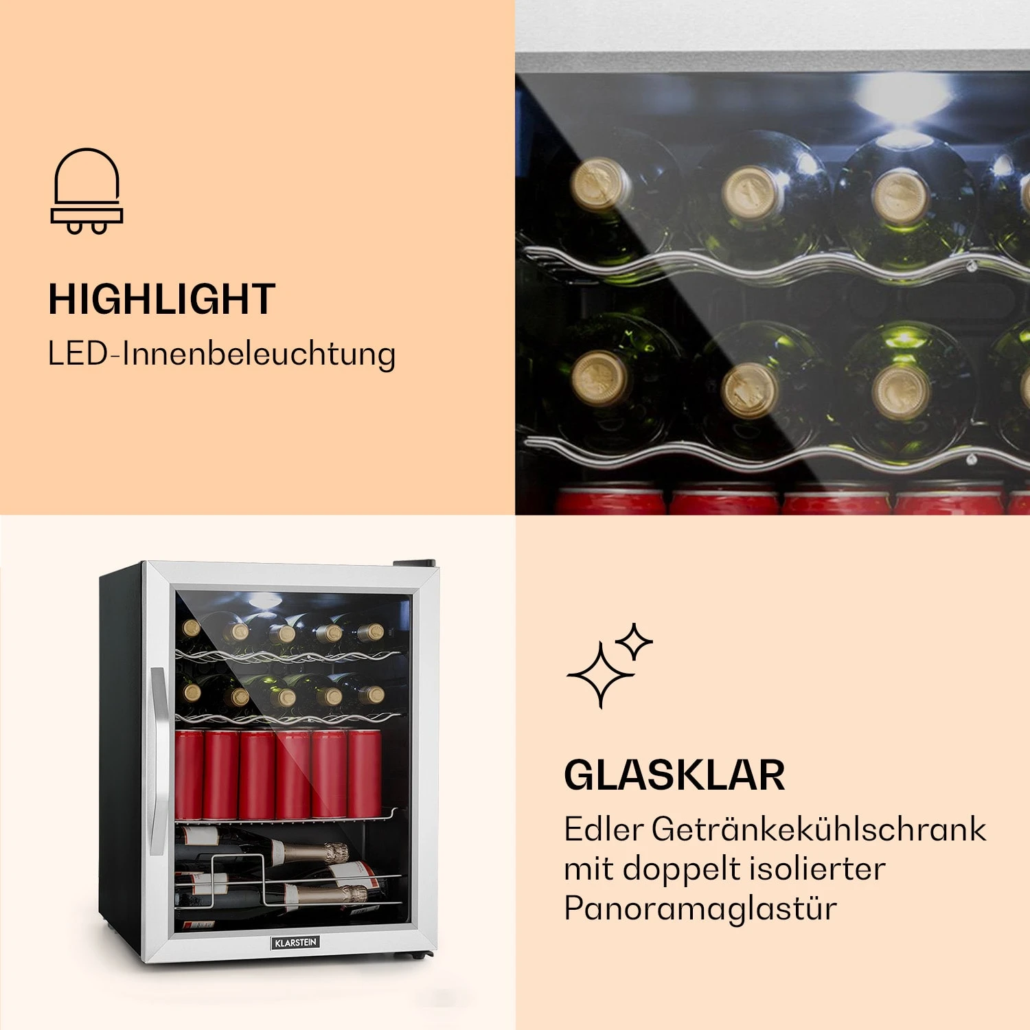 Beersafe XL Mix It Edition Getränkekühlschrank Mit Glastür 60 Liter 6 Beersafe XL Mix It Edition Getränkekühlschrank Mit Glastür 60 Liter – Bild 4