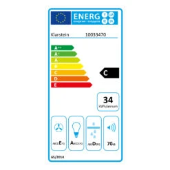 [Wiederverpackt] Contempo Unterbau-Dunstabzugshaube -Haushaltsgerätegeschäft 10033470 energy label