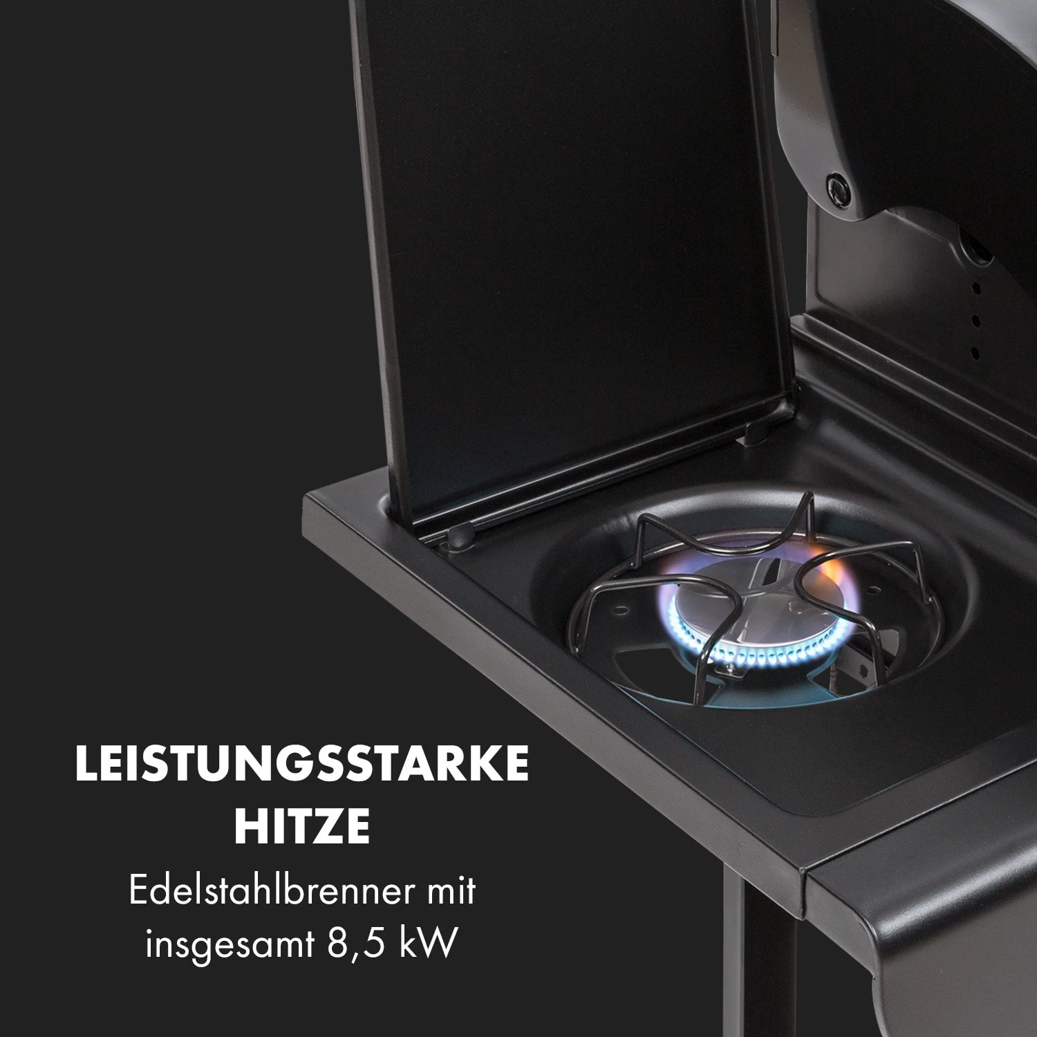 Hot & Hot Gasgrill 8,5kW Schwarz 6 Hot & Hot Gasgrill 8,5kW Schwarz – Bild 4