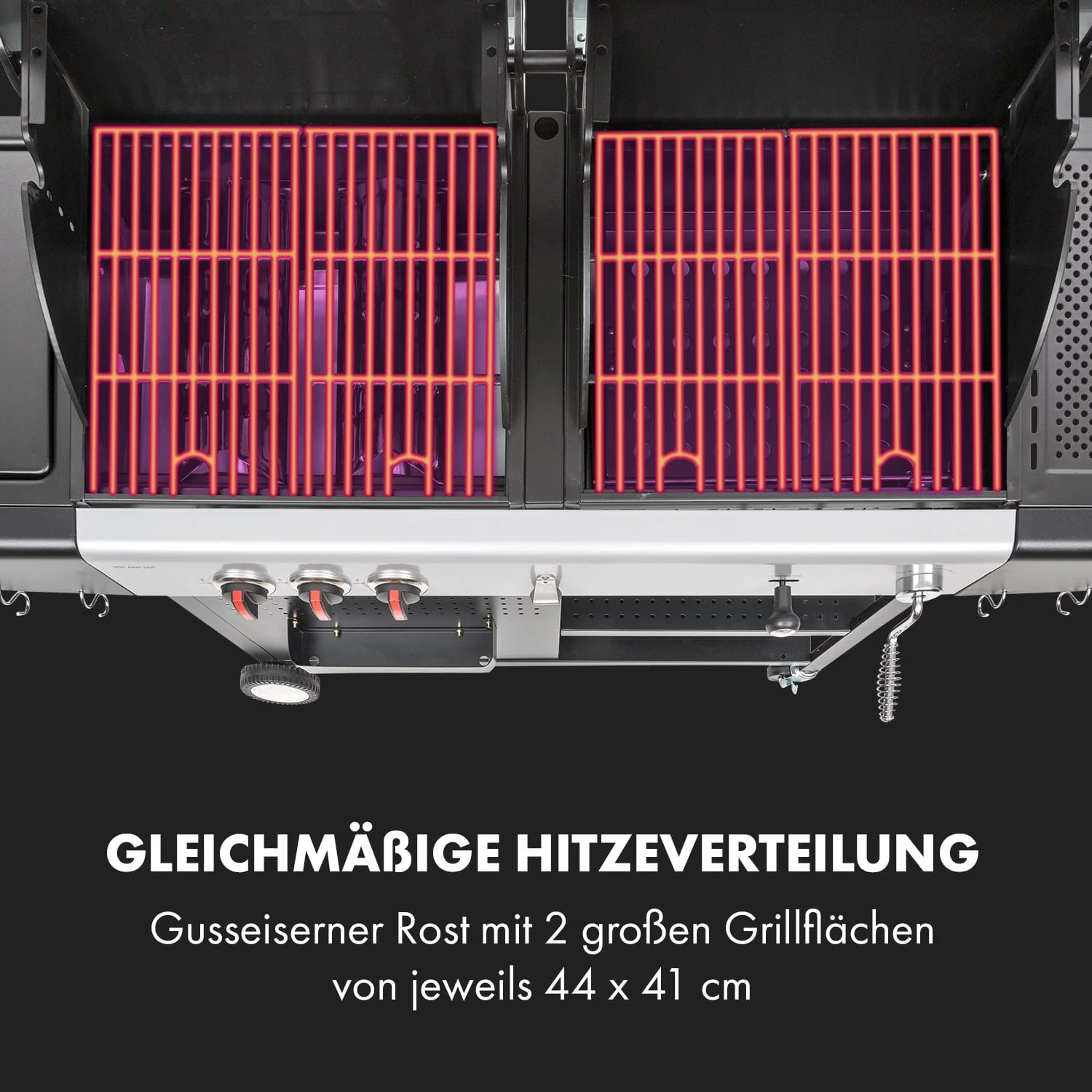 Hot & Hot Gasgrill 8,5kW Schwarz 10 Hot & Hot Gasgrill 8,5kW Schwarz – Bild 8