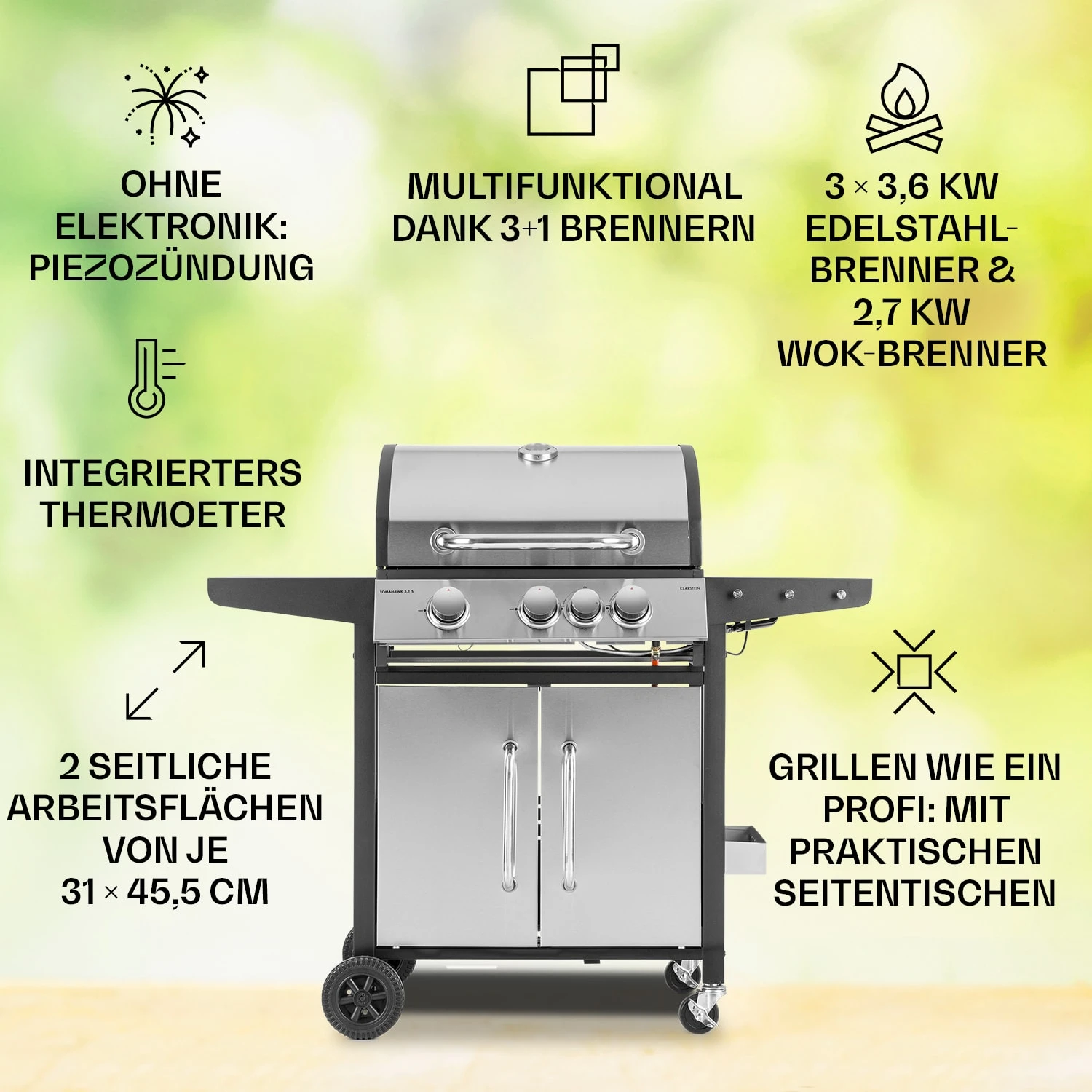 Tomahawk 3.1 S Gasgrill 4 Tomahawk 3.1 S Gasgrill – Bild 2