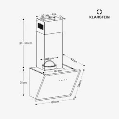 [Wiederverpackt] Silver Lining 60 Dunstabzugshaube Kopffrei -Haushaltsgerätegeschäft 10033777 yy 0011 dimensions 1