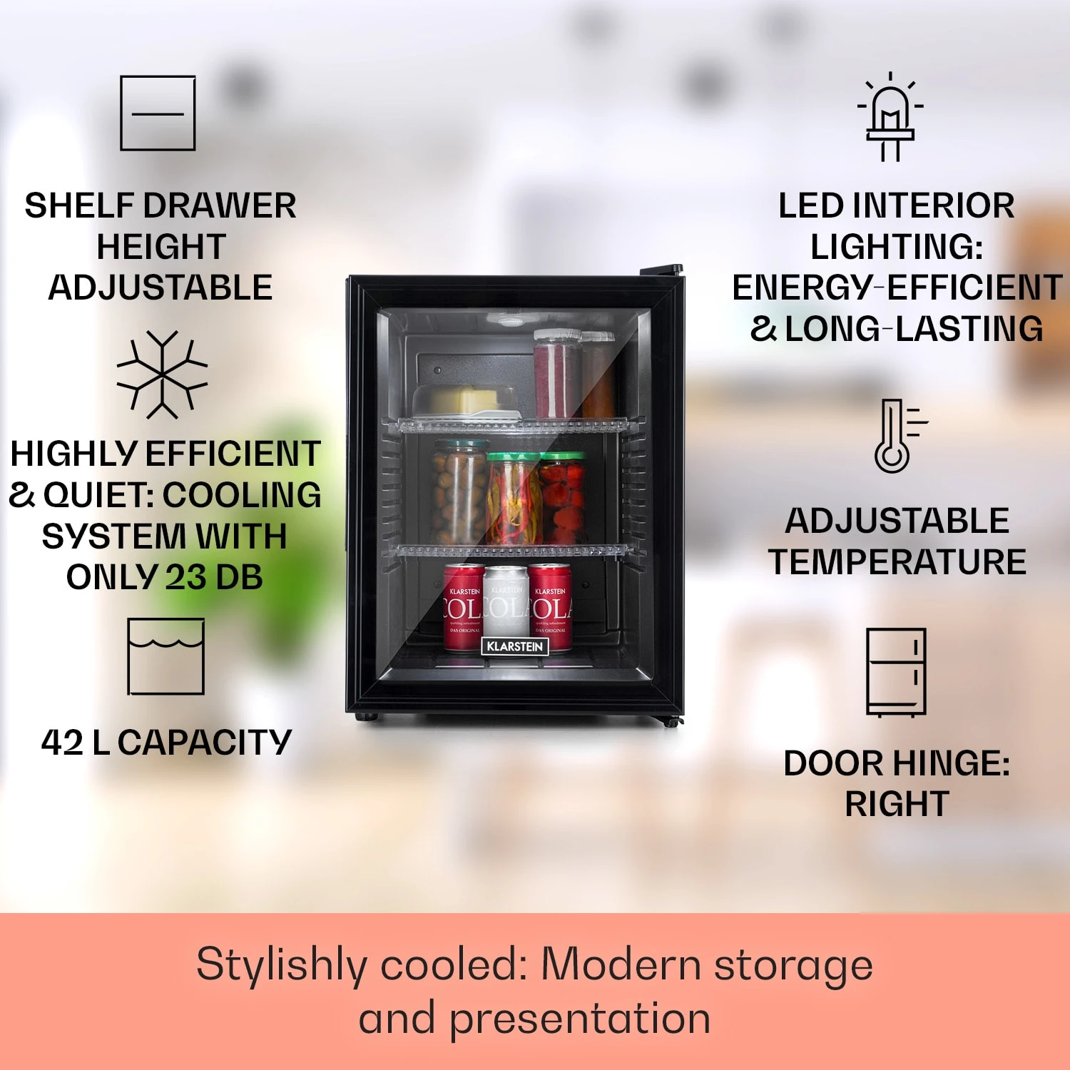 Brooklyn 42 Mini-Kühlschrank 4 Brooklyn 42 Mini-Kühlschrank – Bild 2