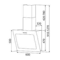 [Gebraucht] Helena 60 Dunstabzugshaube -Haushaltsgerätegeschäft 10034100 yy 0010 dimensions