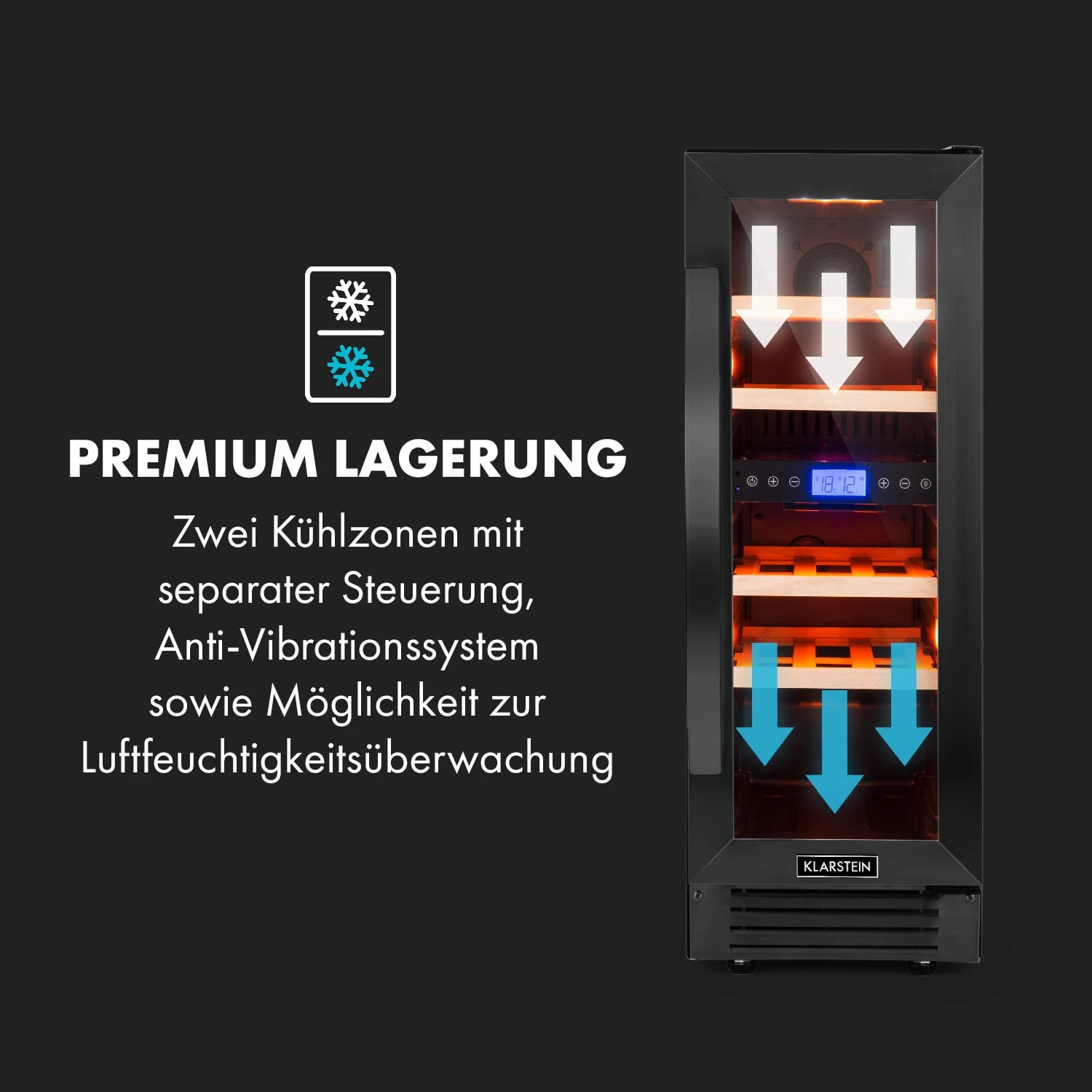 Vinovilla 17 Built-In Duo Weinkühlschrank 2 Zonen 8 Vinovilla 17 Built-In Duo Weinkühlschrank 2 Zonen – Bild 6