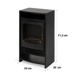 [Gebraucht] Bergamo Elektrokamin -Haushaltsgerätegeschäft 10034397 yy 0007 logo Klarstein Bergamo Elektrischer Kamin schwarz