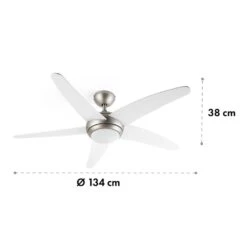 [Gebraucht] Bolero 2-in-1-Deckenventilator -Haushaltsgerätegeschäft 10034683 yy 0007 logo Klarstein Bolero 2in1 Deckenventilator weiss