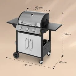 [Wiederverpackt] Tomahawk Gasgrill -Haushaltsgerätegeschäft 10034711 yy 0007 dimensions 1