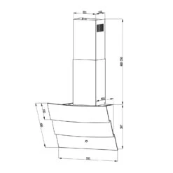 [Gebraucht] Antonia Dunstabzugshaube Kopffrei -Haushaltsgerätegeschäft 10034867 yy 0010 logo Klarstein Antonia Dunstabzugshaube 60cm weiss 1