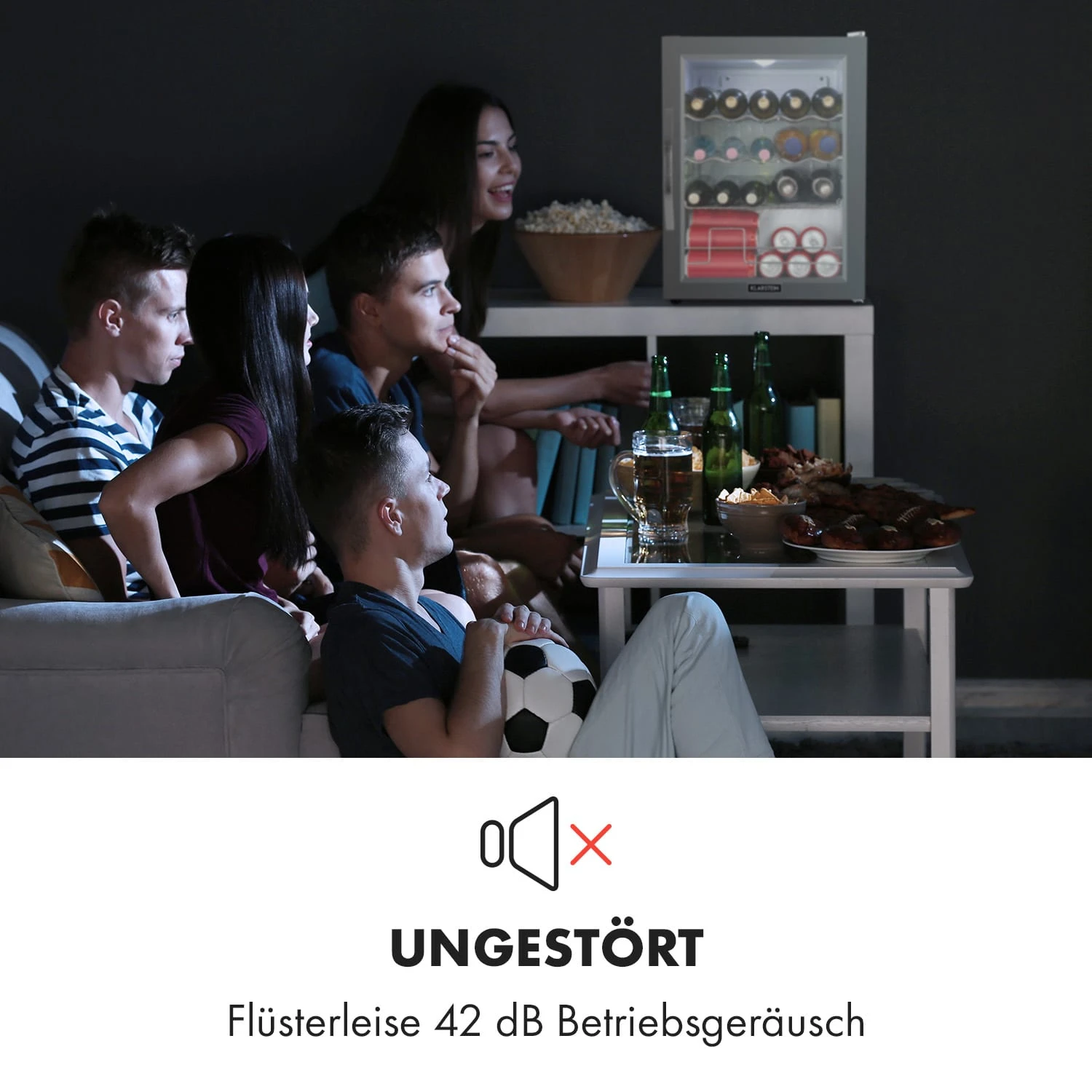 Beersafe XL Crystal White Getränkekühlschrank Mit Glastür 60 Liter 10 Beersafe XL Crystal White Getränkekühlschrank Mit Glastür 60 Liter – Bild 8