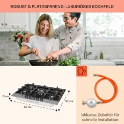 [Wiederverpackt] Alchemist 5 Zonen Gaskochfeld -Haushaltsgerätegeschäft 10034970 de 0006 usp