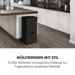 [Gebraucht] Touchless Black Stainless Steel Müllsammler -Haushaltsgerätegeschäft 10035097 de 0002 logo 1