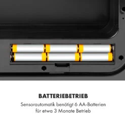 [Wiederverpackt] Touchless Black Stainless Steel Müllsammler -Haushaltsgerätegeschäft 10035097 de 0008 logo