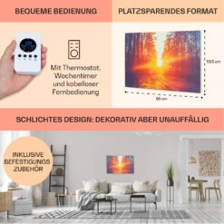 [Gebraucht] Wonderwall Air Art Infinite 580 Infrarotheizung Mit Bild -Haushaltsgerätegeschäft 10035172 de 0006 usp
