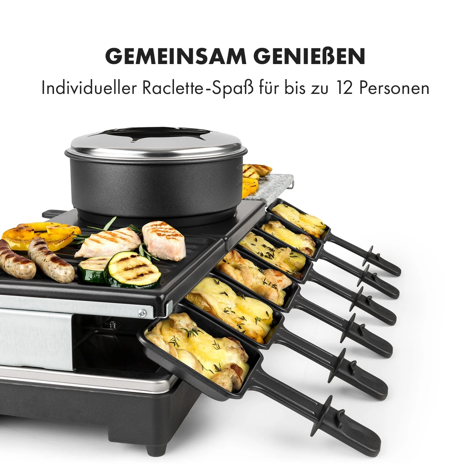 Fonduelette XL 3-in-1 Raclettegrill & Fondue 7 Fonduelette XL 3-in-1 Raclettegrill & Fondue – Bild 5