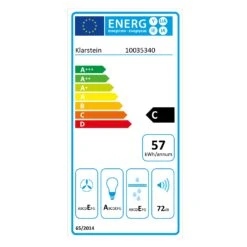 [Wiederverpackt] Purista Americana Unterbau-Dunstabzugshaube -Haushaltsgerätegeschäft 10035340 energy label 1