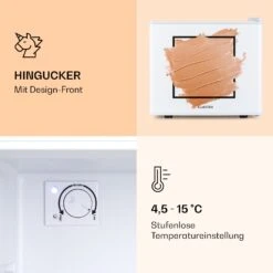 [Wiederverpackt] Pretty Cool Make-Up-Kühlschrank Apricot -Haushaltsgerätegeschäft 10035625 de 0005 logo