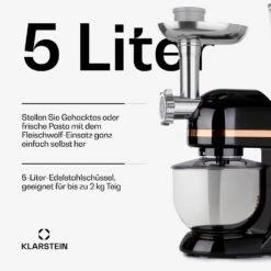 [Wiederverpackt] Lucia Elegance Küchenmaschine -Haushaltsgerätegeschäft 10035639 de 0004 usp