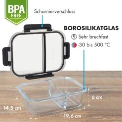 [Wiederverpackt] Glaswerk Jardine Frischhaltedosen 3er Set 2 Kammern -Haushaltsgerätegeschäft 10036376 de 0007 logo