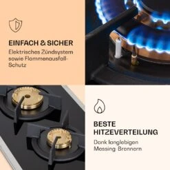 [Wiederverpackt] Goldflame Domino Prime Gaskochfeld -Haushaltsgerätegeschäft 10037806 de 0005 logo 1