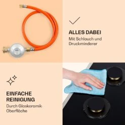 [Wiederverpackt] Goldflame Domino 4 Prime Gaskochfeld -Haushaltsgerätegeschäft 10037807 de 0006 logo