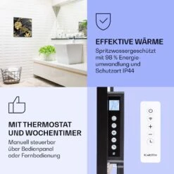[Gebraucht] Wonderwall Air Art Smart Infrarotheizung Mit Bild Schwarze Blume -Haushaltsgerätegeschäft 10037829 de 0004 logo