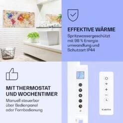 [Wiederverpackt] Wonderwall Air Art Smart Infrarotheizung Mit Bild Farbige Karte -Haushaltsgerätegeschäft 10037882 de 0004 logo