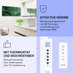 [Wiederverpackt] Wonderwall Air Art Smart Infrarotheizung Mit Bild Grüne Linie -Haushaltsgerätegeschäft 10037908 de 0004 logo