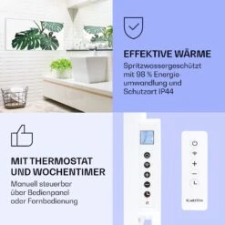[Wiederverpackt] Wonderwall Air Art Smart Infrarotheizung Mit Bild Grünes Blatt -Haushaltsgerätegeschäft 10037916 de 0004 logo