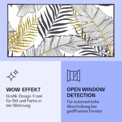 [Wiederverpackt] Wonderwall Air Art Smart Infrarotheizung Mit Bild Blatt -Haushaltsgerätegeschäft 10037917 de 0006 logo