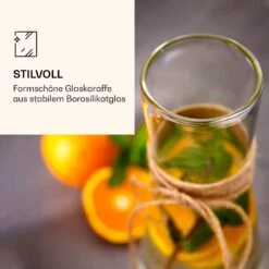 Glaskaraffe Mit Bambusdeckel -Haushaltsgerätegeschäft 10038230 de 0006 logo