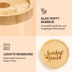 [Wiederverpackt] Stapelglas Mit Bambusdeckel 580 Ml -Haushaltsgerätegeschäft 10038246 de 0004 logo