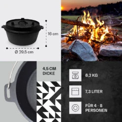 [Wiederverpackt] Guernsey Premium Dutch Oven 6.0 BBQ-Topf -Haushaltsgerätegeschäft 10038638 de 0004 usp 1