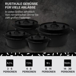 [Wiederverpackt] Guernsey Premium Dutch Oven 6.0 BBQ-Topf -Haushaltsgerätegeschäft 10038638 de 0006 usp 1