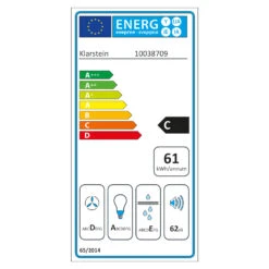 [Wiederverpackt] Futurelight Smart Inselhaube -Haushaltsgerätegeschäft 10038709 energy label