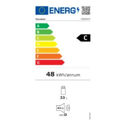 Beersafe M Crystal White Getränkekühlschrank Mit Glastür 33 Liter -Haushaltsgerätegeschäft 10039423 energy label