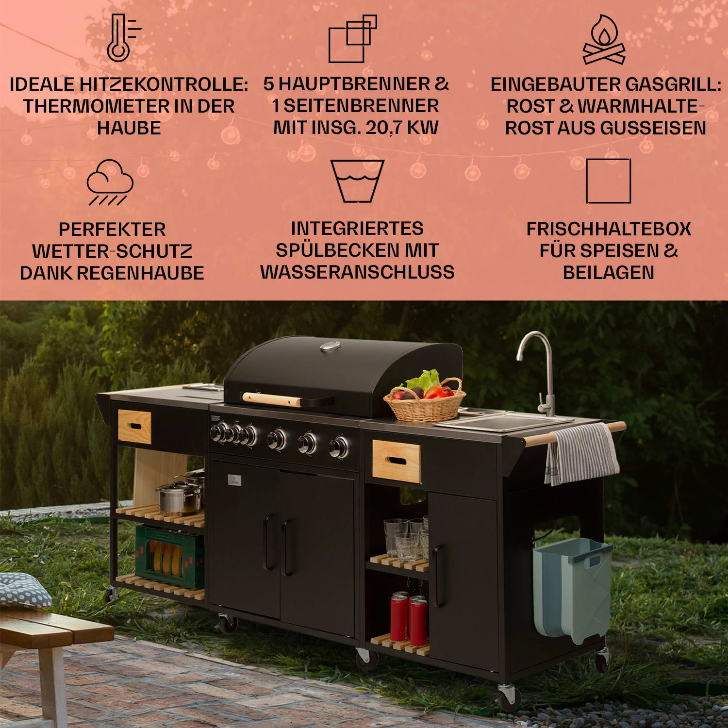 Jersey Outdoor Kitchen Mit Gasgrill 4 Jersey Outdoor Kitchen Mit Gasgrill – Bild 2