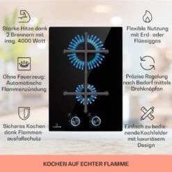 [Wiederverpackt] Illuminosa Domino Gaskochfeld -Haushaltsgerätegeschäft 10039896 de 0002 usp