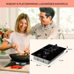 [Wiederverpackt] Illuminosa Domino Gaskochfeld -Haushaltsgerätegeschäft 10039896 de 0006 usp
