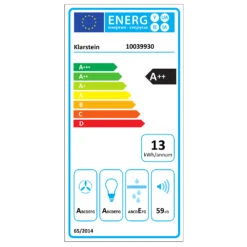 [Wiederverpackt] Aurora Eco 90 Dunstabzugshaube -Haushaltsgerätegeschäft 10039930 energy label