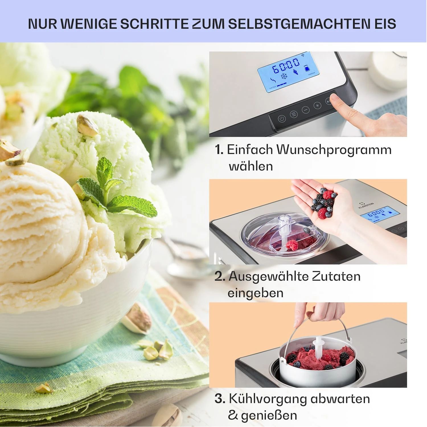 Dolce Bacio Smart Eiscremebereiter 6 Dolce Bacio Smart Eiscremebereiter – Bild 4